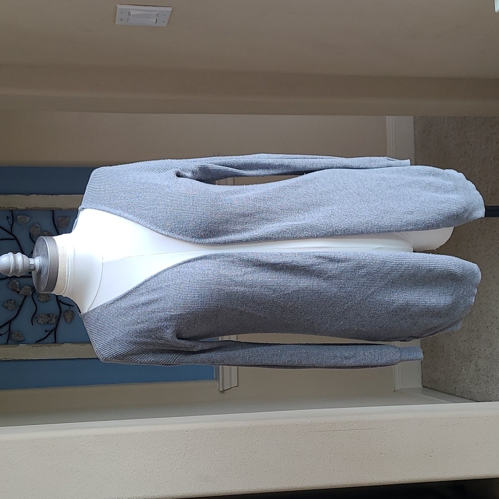 Gray Cardigan Sweater